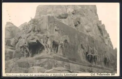AK Mendoza, Relieve del monumento al Ejercito Libertador