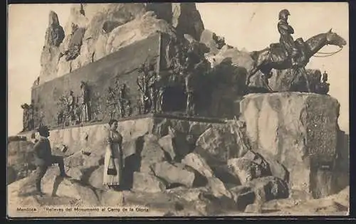AK Mendoza, Relieves del Monumento al Cerro de la Gloria
