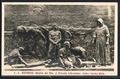 AK Mendoza, Detalle del Mto. al Ejercito Libertador