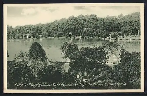 AK Rosario, Vista General del Lago del Parque Independencia