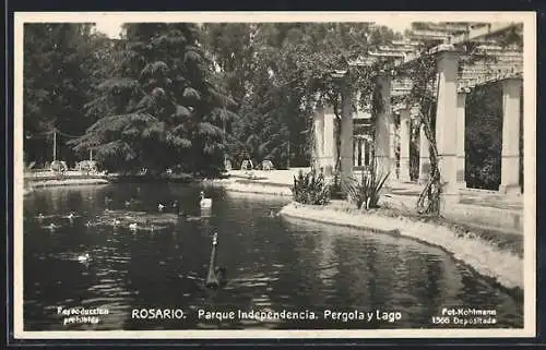 AK Rosario, Parque Independencia, Pergola y Lago