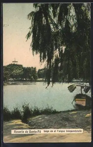 AK Rosario de Santa-Fé, Lago en el Parque Independencia