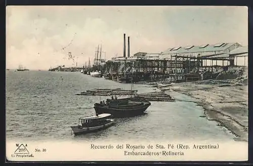 AK Rosario de Santa Fé, Embarcaderos Refineria