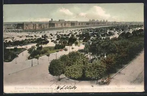 AK Buenos-Aires, Jardines del Paseo de Julio y Depositos Fiscales