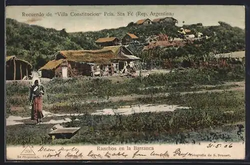 AK Sta. Fé., Villa Constitucion, Ranchos en la Barranca