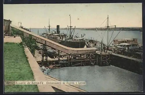 AK Rosario de Santa-Fé, Embarcadero de Cueros y Lanas