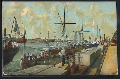 Künstler-AK Buenos Aires, Puerto Madero