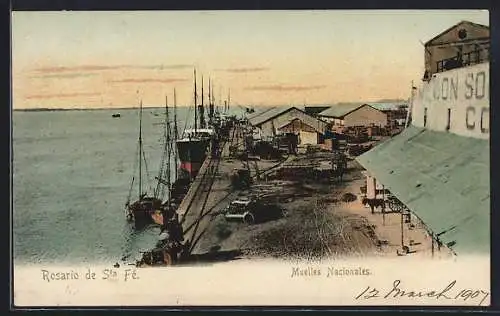 AK Rosario de Sta. Fé, Muelles Nacionales