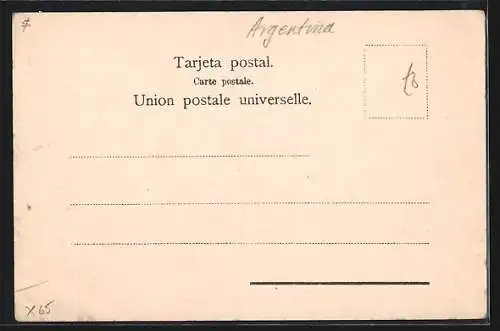AK Argentina, Recuerdo del Lago Nahuel Huapi, Obrajes en el Norte del Lago, Forstwirtschaft