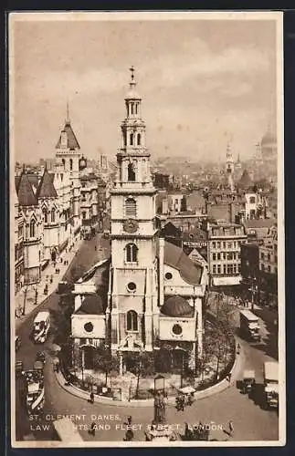 AK London, St. Clement Danes, Law Courts and Fleet Street