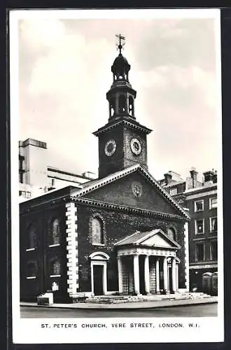 AK London /W. I., St. Peter`s Church, Vere Street