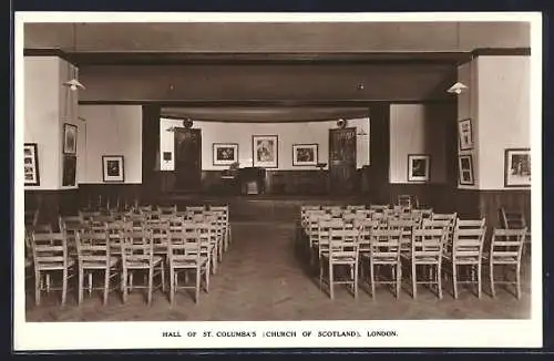 AK London, Hall of St. Columba`s Church of Scotland