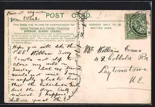 AK Harrow, School Chapel