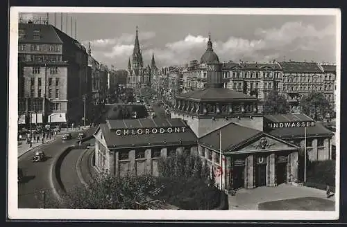AK Berlin-Schöneberg, Blick auf den U-Bahnhof Wittenbergplatz