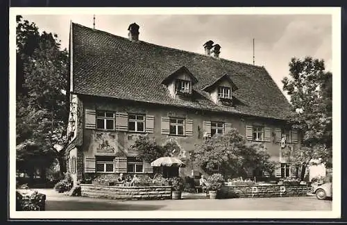 AK Grossholzleute /Allgäu, Gasthof und Pension Adler, Inh. Geschw. Würzer