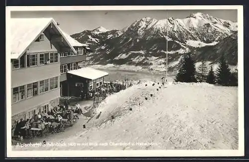 AK Oberstdorf, Alpenhotel Schönblick, Inh. W. Liebherr