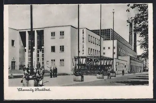 AK Chemnitz, Blick auf das Stadtbad