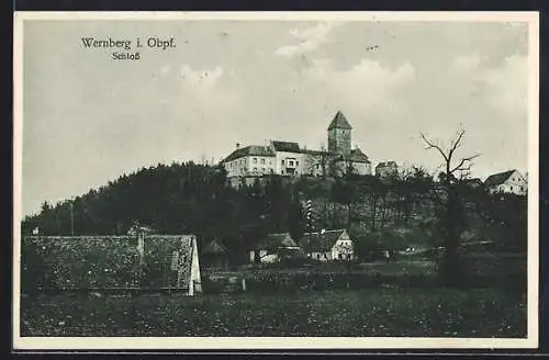 AK Wernberg i. Obpf., Blick zum Schloss