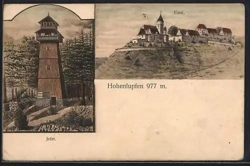 AK Talheim / Baar, Hohenlupfen, aktuelle Ansicht und eine aus vergangenen Tagen