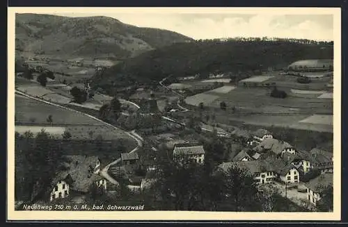 AK Neuenweg /Bad. Schwarzwald, Teilansicht mit Strassenpartie