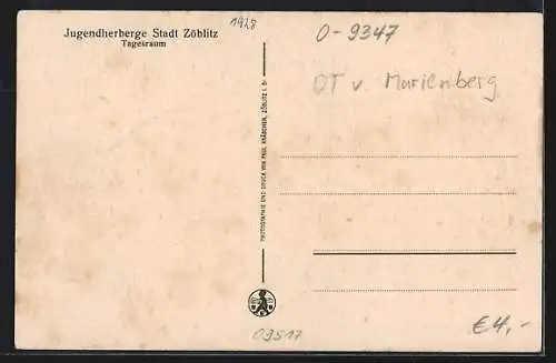 AK Zöblitz / Erzgeb., Jugendherberge, Tagungsraum