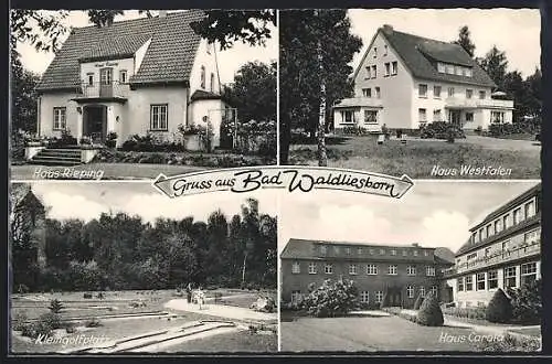 AK Bad Waldliesborn, Hotels Haus Carola, Haus Rieping, Haus Westfahlen