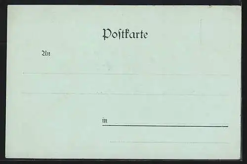 Mondschein-AK Zerbst, Marktplatz mit Rathaus