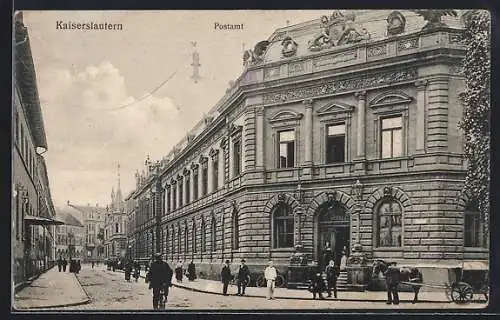 AK Kaiserslautern, Postamt mit Kutsche
