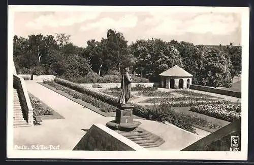 AK Berlin-Wedding, Blick in den Schiller Park