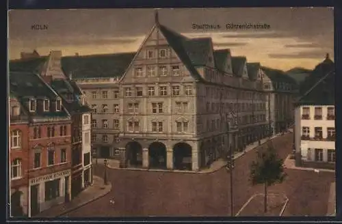 AK Köln, Stadthaus in der Gürzenichstrasse