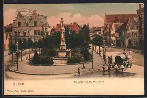 AK Düren, Altenteich und St. Anna-Säule