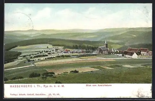 AK Masserberg i. Th., Blick vom Aussichtsturm