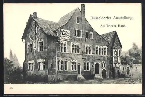 AK Düsseldorf, Düsseldorfer Ausstellung, Alt Trierer Haus