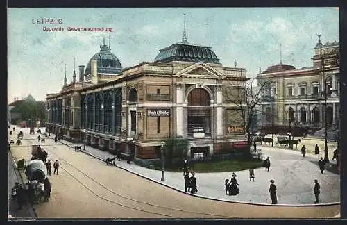 AK Leipzig, Dauernde Gewerbeausstellung, Ausstellungsgebäude