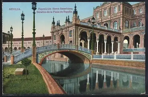 AK Sevilla, Exposición Ibero-Americana, Ausstellungsgebäude