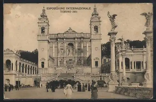 AK Torino, Esposizione Internazionale 1911, Ausstellungsgebäude
