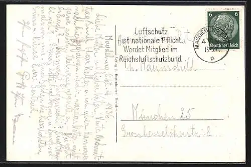 AK Magdeburg, Stadthalle mit Ausstellungsturm