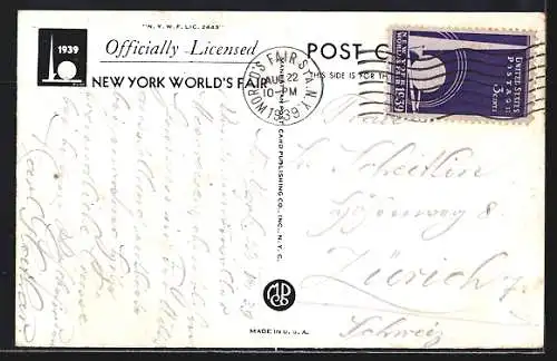 AK New York City, NY, World`s Fair 1939, Firestone Tire and Rubber Conpany Building