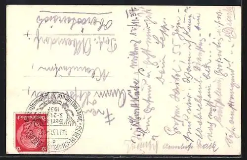 AK Berlin, Internationale Jagdausstellung 1937, Haupteingang