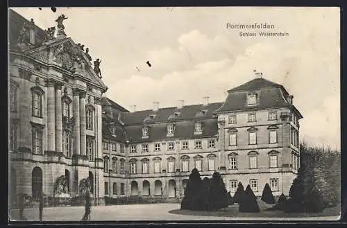 AK Pommersfelden, Blick auf Schloss Weissenstein