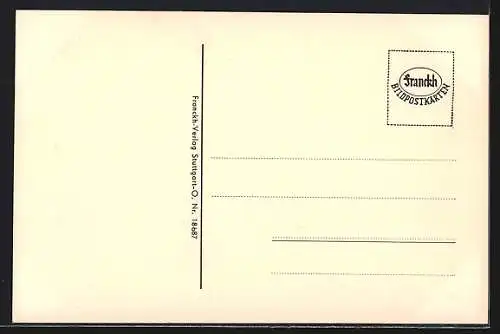 AK Tübingen a. N., Ortsansicht aus der Vogelschau