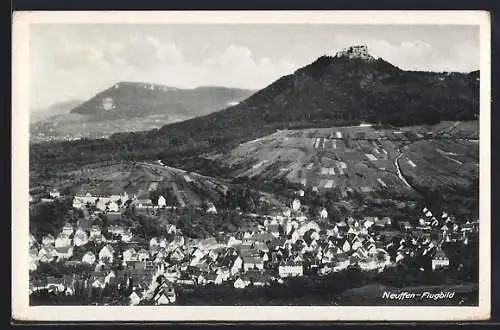 AK Neuffen, Ortsansicht vom Flugzeug aus