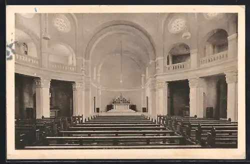 AK Pullach b. München, Inneres der Kapelle