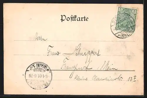 AK Bendorf a. Rh., Ortsansicht mit Rheinpartie