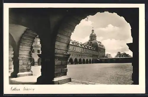 AK Gotha, Blick in den Schlosshof