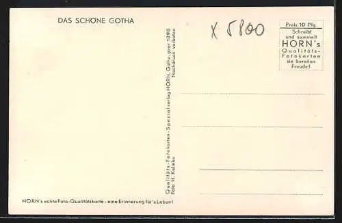 AK Gotha, Blick in den Schlosshof