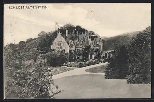 AK Bad Liebenstein, Blick auf Schloss Altenstein