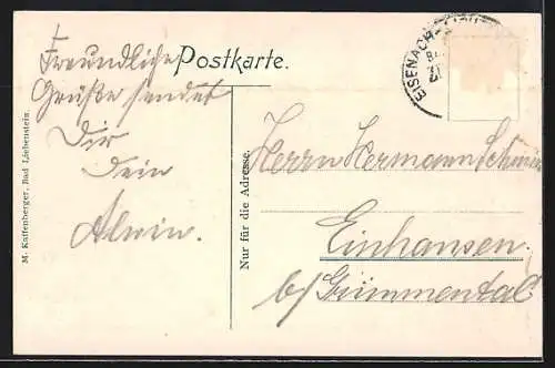 AK Bad Liebenstein, Blick auf Schloss Altenstein