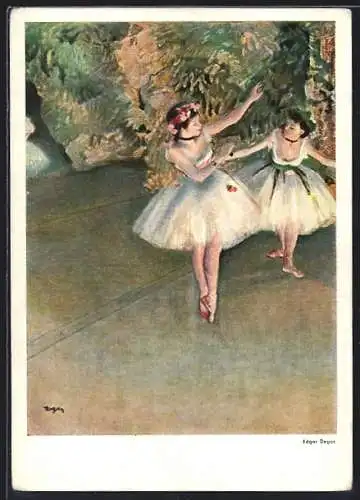 Künstler-AK Ballett von Edgar Degas