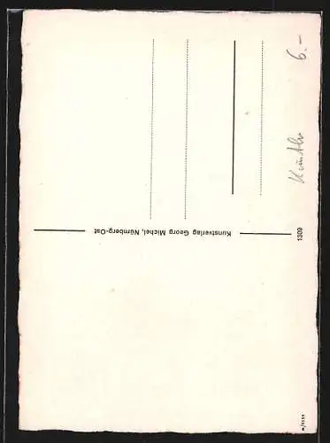 Künstler-AK sign. Dorle: Mein Bergdirndl